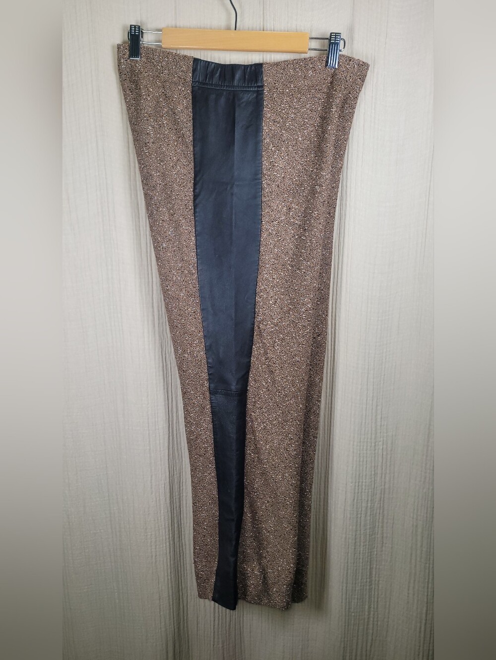 St. John Brown Speckled Knit Pants